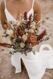 Dried Flower Bouquet Autumn Dried Flowers Wedding Flower Bouquet Wedding Wedding Flowers