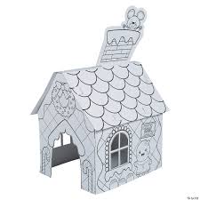 Paper products drawing pads sketchbooks colored paper сardboard. Color Your Own Gingerbread Playhouse