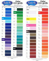 Color Mix Chart From Satin Ice Kleurenmengkaart