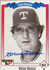 Doug Rader Autographed 1983 Affiliated Food Stores Texas Rangers #NNO
