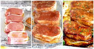 And line a baking sheet with foil or parchment paper. Easy Oven Baked Pork Chops Lemon Blossoms