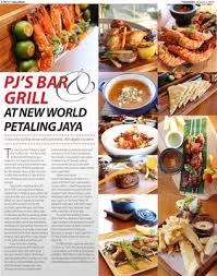 Whether during the game, on a night out or just a friendly game! Pj S Bar Grill At New World Petaling Jaya Klik