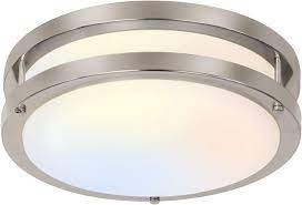 Different types of ceiling flush mount lights serve various functions. 13 Inch Flush Mount Led Ceiling Light Fixture 3000k 4000k 5000k Adjustable Ceiling Lights Brushed Nickel Saturn Dimmable Lighting For Hallway Bathroom Kitchen Or Stairwell Etl Listed Amazon Com