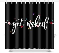 See more ideas about pink bathroom decor, decor, pink bathroom. Amazon Com Colorpapa Funny Cute Get Naked Shower Curtain Red Pink Rose Flowers With Butterflies Black Bath Curtains For Bathroom Decor Waterproof Polyester Fabric 72x72 Inch Home Kitchen