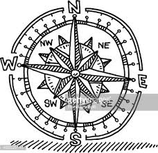 Black And White Compass Cartoon Compass Rose Stock Illustrations And Cartoons In 2020 Compass Rose Rose Drawing Black And White Sketches