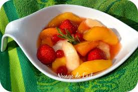 Salade De Fruits D Ete Au Sirop De Romarin Nuage De Lait