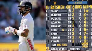 India needs 381 on final day; India Vs Australia 1st Test Scorecard Is Like A Telephone Number Virat Kohli S Team Gets Brutally Trolled