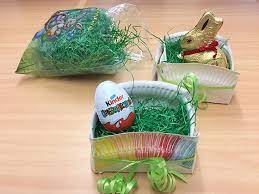 Mit farbe oder servietten können sie schöne osterkörbchen aus holz. Ideas4parents