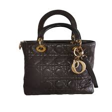 Sac A Main En Cuir Dior Lady Dior Marron Vendu Par Marie 75011 5593507 Sac porté épaule dior diorissimo tricolore. sac a main en cuir dior