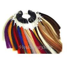 Details About Pre Bonded Sythethic Fiber Univeral Hair Extensions Color Rings Chart Swatches