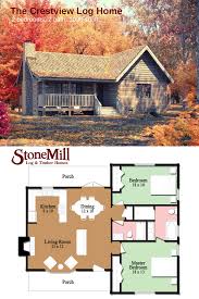 A cottage is, typically, a small house. This Comfy Log Cabin Features One Story Living That Is Ideal For Anyone Wanting To Downsize Or Desiring A Wee Cabin Plans Cabin House Plans Cottage House Plans