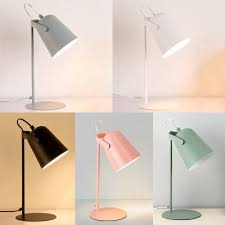 Metallic Cup Shade Reading Light Colorful Contemporary 1 Head Desk Lamp For Bedside Kids Room Beautifulhalo Com