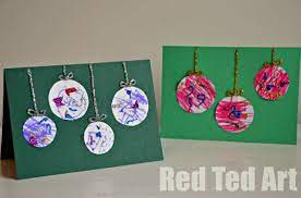 But there's so many fun ideas out there for kids to make their own homemade christmas cards that i just have to share more! Christmas Card Ideas For Kids Red Ted Art Make Crafting With Kids Easy Fun