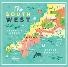 1907 #7403205 framed photos, posters, canvas, puzzles, metal, photo gifts and wall art Rachael Saunders On Twitter I Decided To Design A Map Today Cornwall Map Illustratedmap