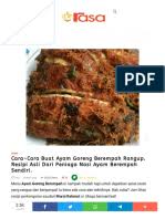 Aku amik bacaan yang atas ajer ler. Resepi Ayam Untuk Darah Tinggi Pawtaste Com