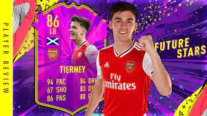 Make your own future stars cards on the card creator. 86 Future Stars Tierney Review Fifa 20 86 Future Star Kieran Tierney Sbc Player Review Youtube