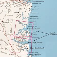 Top Spot Fishing Map N233 Hilton Head To St Helena Sound Area