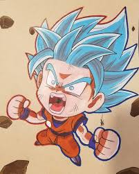 Dbs Goku Ssj Blue Kioken By Thesexychurro Dragon Ball Artwork Chibi Dragon Dragon Ball Art