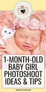 Simple 1 Month Baby Girl Photoshoot Ideas at Home