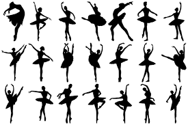 Ballet Dance Clipart Black And White Ballet Silhouettes Ai Eps Png Ballet Silhouette Graphic Illustration Silhouette