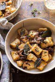 Ricotta Gnocchi With Herby Mushrooms And Sage Browned Butter Half Baked Harvest Recipe Ricotta Gnocchi Half Baked Harvest Recipes Stuffed Mushrooms