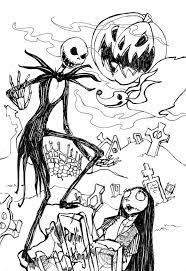 Pound a long stick in the ground in an open spot. Nightmare Before Christmas Coloring Pages Download And Print