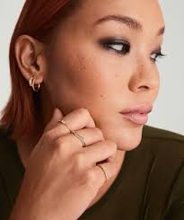 14k Gold & White Gold Baguette Stacker Ring