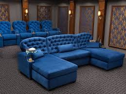 Cavallo Chateau Media Lounge Sofa Bella Fabric Top Grain Leather 7000 40 Colors Home Theater Room Design Home Cinema Room Home Theater Rooms