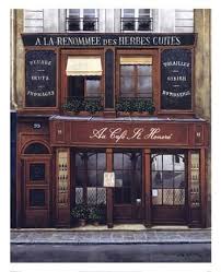 Au Cafe St Honore Paris Cafe Shop Facade Paris