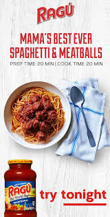 Mama S Best Ever Spaghetti Meatballs Recipe Ragu Recipe Easy Spagetti Recipes Meatball Recipes Easy Spaghetti Meatball Recipes