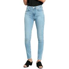 Levi's skinny jeans for women are made from a stretch fabric that is firm at the waist and holds the shape of the leg, giving a sleek, contoured look. Levi S 721 High Rise Skinny Jeans Blue Dressinn