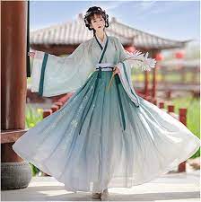 Amazon.com: Hanfu Women Chinese Traditional Stage Dance Dress Female Fairy  Cosplay Costume Hanfu Gradient Green for Women (Color : Green 6m Skirt  Width, Size : Large) : Clothing, Shoes & Jewelry