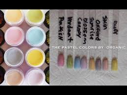 organic nails pastel colors swatches