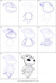 How To Draw Rodeo From Animal Crossing Printable Drawing Sheet By Drawingtutorials101 Com Animal Crossing Fan Art Animal Crossing Drawing Sheet