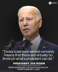Pres. Biden addressed the Supreme Court's immunity ruling