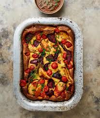 Pour 2 tbsp oil in a 28 x 23cm roasting tin (or a tin roughly that size), coat the sausages in the oil and roast. Yotam Ottolenghi S Recipes For Autumn Traybakes Food The Guardian