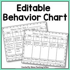 Maybe you would like to learn more about one of these? Editable Behavior Chart By Mama Teaching Littles Tpt