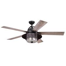 Cascadia Charleston 56 In Bronze Farmhouse Ceiling Fan With Led Light Kit Ceiling Fan Ceiling Fan With Light Vaxcel