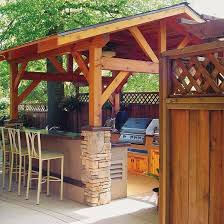 Instead of the indoor kitchen, outdoor kitchen must deal with the roof choice depends on the function that you want to have. You Need To See These Outdoor Kitchen Ideas Covered Outdoor Kitchens Outdoor Kitchen Backyard