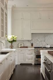Ceiling Height Cabinets Marble Counters And Backsplash Wood Floors By P M Y Kitchen Inspirations Kitchen Cabinets Decor Kitchen Design