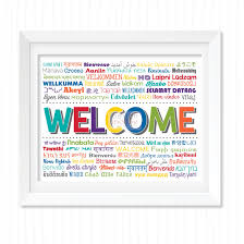 Welcome Sign Office Wall Art Classroom Decor Inclusive Etsy