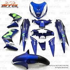 Lc135 #chromesticker #coverset lc135 upgrade chrome sticker spray coverset part1#4 subscribe thexvid channel geng. Yamaha Lc135 V1 Movistar Cover Set With Sticker Hld Matte Blue