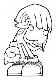 It has been a while, but here goes! Knuckles The Echidna Is A Member Of The Knuckles Clan Coloring Pages Sonic The Hedgehog Coloring Pages Colorings Cc