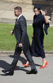 Days after attending the royal wedding, victoria beckham shares what she really thought of meghan markle's givenchy by clare waight keller dress. Victoria Beckham Wears Navy Midi Dress To Royal Wedding And It Looks Just Like The Outfit She Wore To Kate And William S Big Day In April 2011