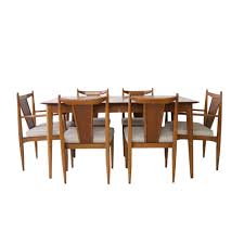 When two leaves are added the width is 82.25 inches; At 1st Sight New Products Vintage Mid Century Modern Dining Room Table And Chairs