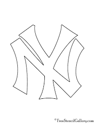 Mlb New York Yankees Logo Stencil Free Stencil Gallery New York Yankees Logo Yankees Logo New York Yankees