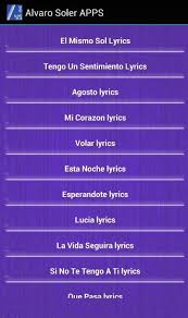 The vibe is so erotic. Alvaro Soler Lyrics For Android Apk Download