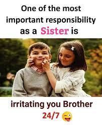 Sometimes your brother or sister will hurt you or you will hurt your them. Tag Mention Share With Your Brother And Sister Sister Quotes Funny Big Sister Quotes Siblings Funny Quotes