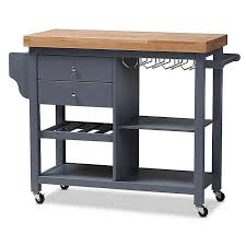 Baxton Studio Sunderland Kitchen Cart Bed Bath Beyond Kitchen Cart Kitchen Island Cart Wood Kitchen