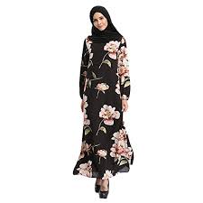 Shop maxi dresses for women. Hzjundasi Malaysia Bohemia Style Kaftan Flowers Chiffon Maxi Dress Long Sleeve Abaya Islamic Evening Gown Muslim Cocktail Dubai Turkish Robe Buy Online In Barbados At Barbados Desertcart Com Productid 52304154